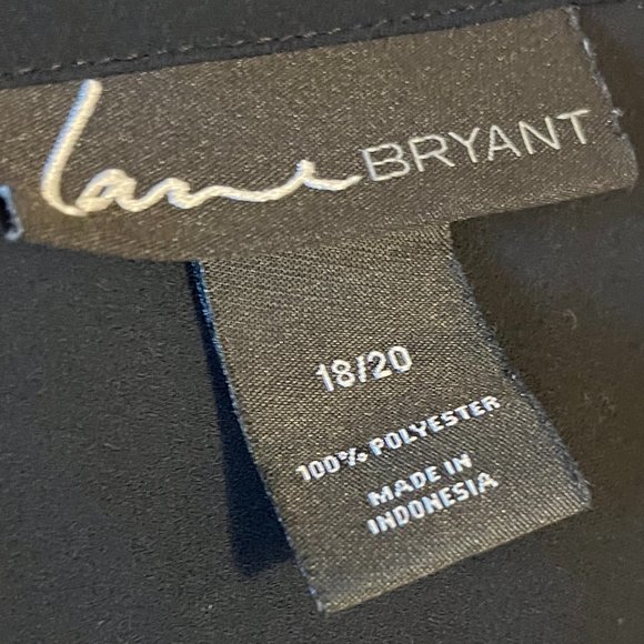 LANE BRYANT Blouse Size 18 / 20 Striped Asymetrical - Picture 9 of 16